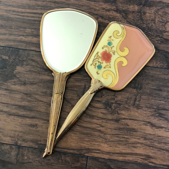 Vintage Accessories - Vintage Hand Mirrors - Set of 2